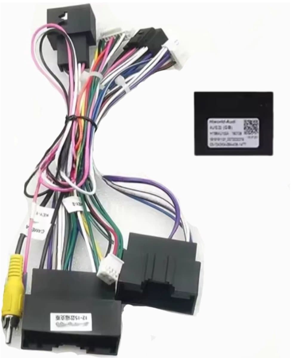 Iso kabel autoradio kabelset met canbusdecoder | geschikt voor Ford fiesta Focus Edge Transit Custom 2012 - 2017 | Android carplay radio stekker | Sync Connector plug | verloopstekker | 2012 2013 2014 2015 2016 2017 canbus decoder — afbeelding 1
