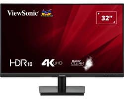 Viewsonic Monitor Schuin Scherm Voor Computer/Laptop 31,5 Inches 4K Uhd Vs19992