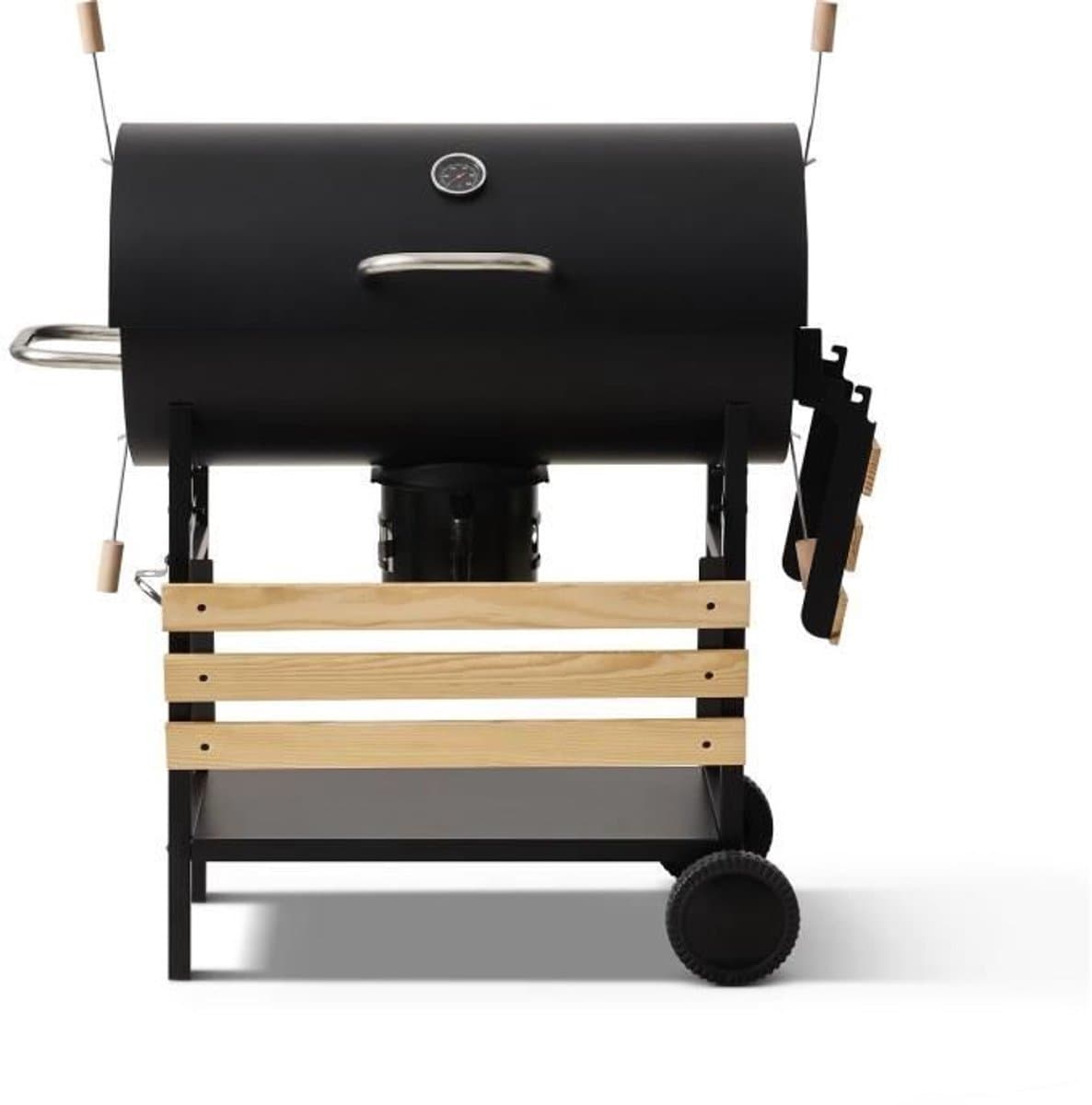 Houtskoolbarbecue - Kookbox - Mike Evolution - 142 x 57 x 112 cm - Zwart — afbeelding 1