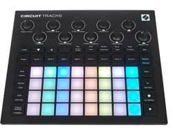 Novation Circuit Tracks - Standalone Groovebox - 2 Synthesizertracks - 4 Drumsampletracks - 2 MIDI-Tracks - 32-Staps Sequencer - MicroSD - Ingebouwde Batterij - USB-C