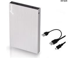 RFWR® Draagbare Externe Harde Schijf USB 2.0 1TB - Slanke 2,5 Inch HDD voor Back-up en Opslag