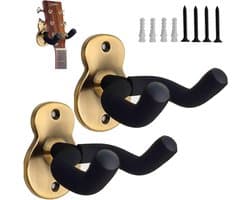 Gitaar standaard-gitaarstandaard universeel-gitaarstandaard muur-Muurbeugel-muurhaak-Guitar Stand Metal Guitar Wall Mount-Pack of 2 metalen haak