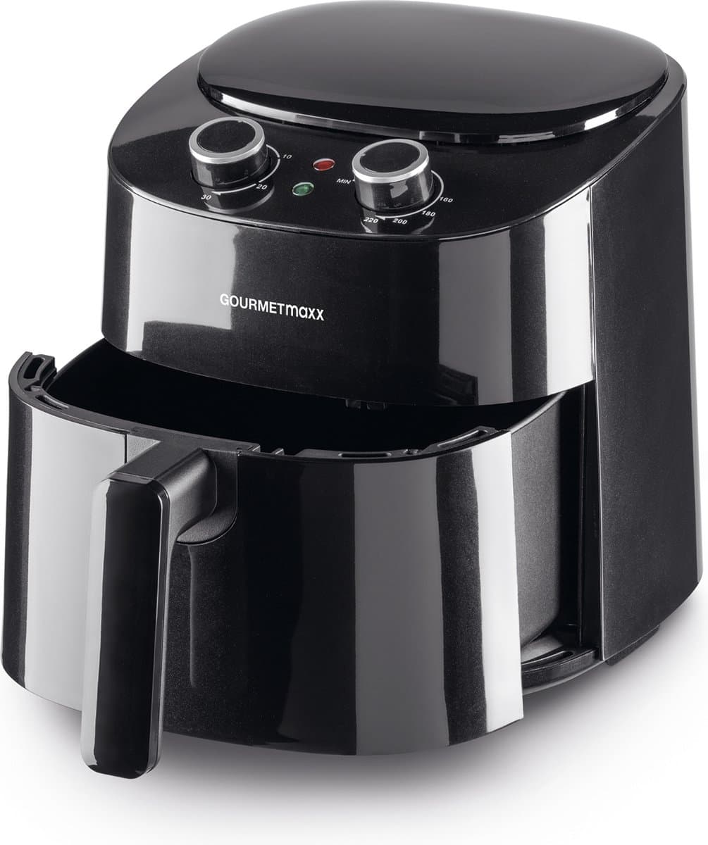 GOURMETmaxx hetelucht friteuse mechanisch 4.5 l - zwart — afbeelding 1