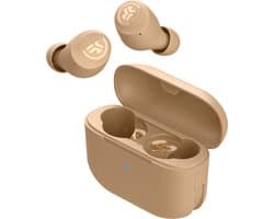 JLab Go Air POP Tones Draadloze Oordopjes - oortjes draadloos - 32 uur Speeltijd - EQ Geluidsinstellingen - Bluetooth 5.1 - Oplaadcase met ingebouwde Oplaadkabel – Pantone 728