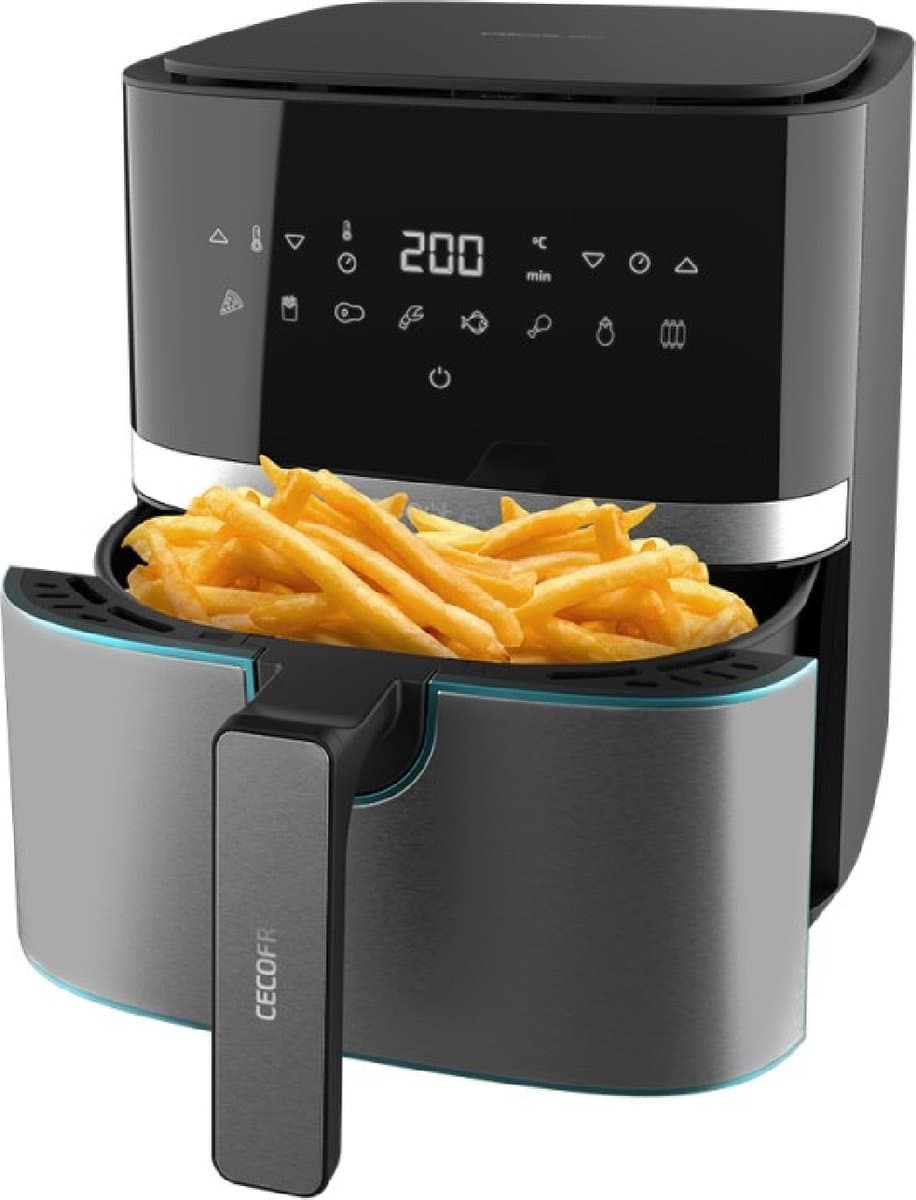 Cecotec Cecofry Full Inox 5500 Pro - Heteluchtfriteuse - Zwart, Antraciet — afbeelding 1