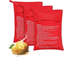 Magnetron aardappelzakken 3 stuks - polyester - eenvoudig in gebruik - perfect voor aardappelen en maïs - ShopVlot