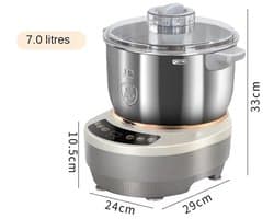 Brandistry - Deegkneedmachine - Keukenmachine - Deegmachine - Brood Bakken - Keukenmixer - 7 Liter - Roestvrij staal - 250W
