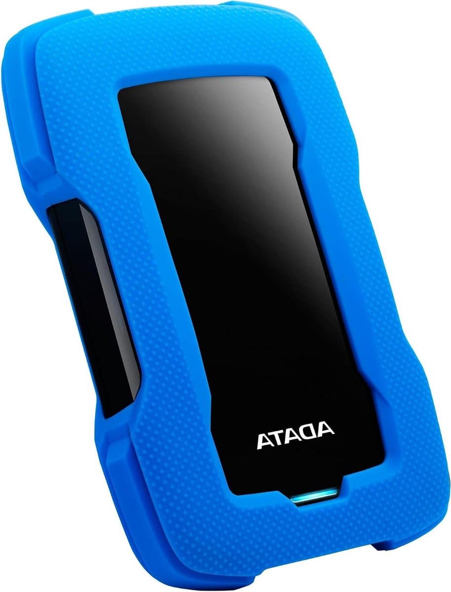 Externe Harde Schijf - Opslagstation Gegevens - Bestanden Opslaan - Schokbestendige Behuizing - 2 TB - Blauw — afbeelding 1
