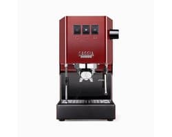 Gaggia New Classic E24 Espressomachine - 58 mm Professionele Filterdrager - Messing Boiler - Professionele Stoompijp - Cherry Red