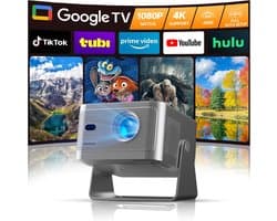 Beamer 4K Ondersteuning – Native Full HD 1080p – Google TV – 650 ANSI – Autofocus – WiFi & Bluetooth