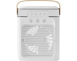 Persoonlijke Airco - Verdampingskoeler Ventilator - Persoonlijke Koeling - 3 Snelheden Mist - 400 ml Tank - Wit