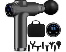 Mini Massage Gun - Spierontspannner Apparaat - Spierherstel Bevorderen - 99 Snelheden LCD - 10 x 5 x 10 cm