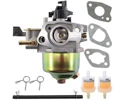 Carburateurset voor Einhell BG-PM 46 S-HW - Afdichtingsset - Brandstoffilter - Brandstofslang - Clips - Inclusief kaars - Grasmaaier Carburateur