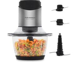 Multi Chopper Foodprocessor 400W - 6 Titanium Messen - Krachtig en veelzijdig - Ideaal voor drukke koks - SnelShoppen