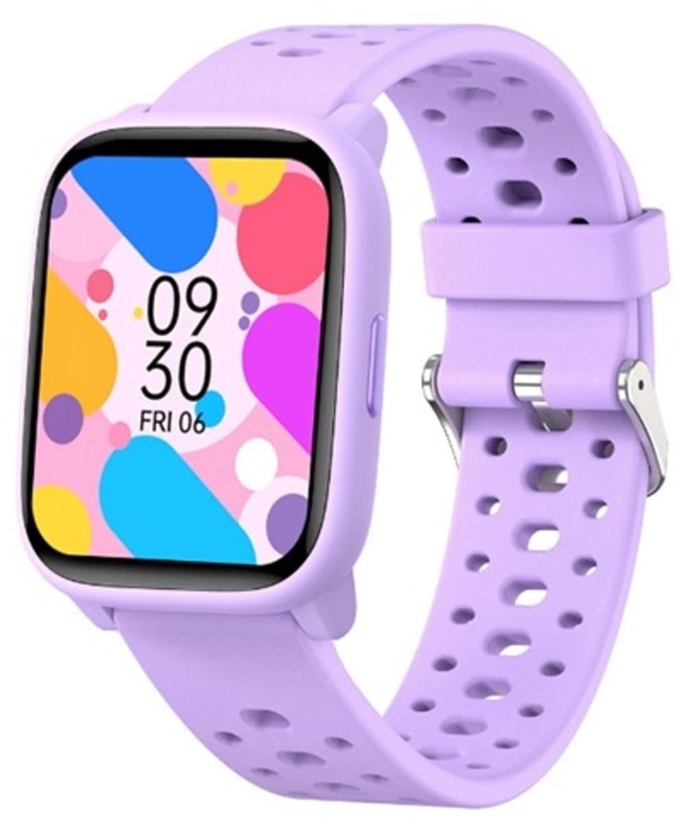 Smartwatch Kinderen – Geen App Nodig – Stopwatch – Stappen – Paars — afbeelding 1