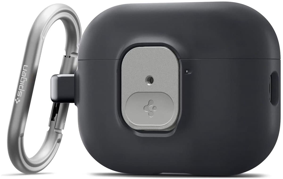 Spigen Hoesje Geschikt voor AirPods Pro 3 - Nano Pop Case met Karabijnhaak Zwart — afbeelding 1