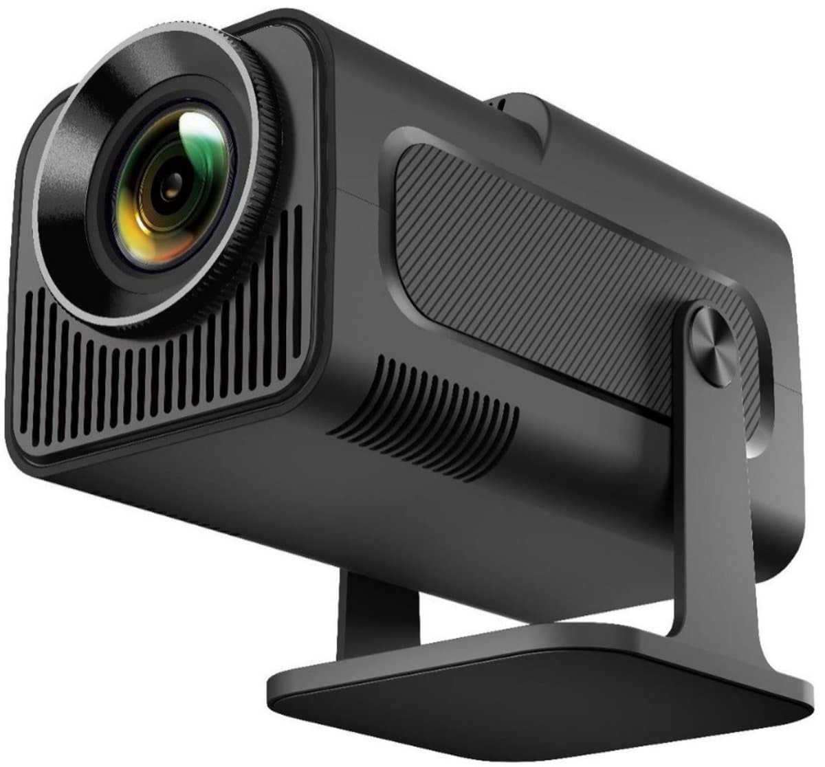 Beamer, Full HD, 4K-ondersteuning, Android-beamer, beamer voor buitengebruik met smartphone, draagbare thuisbioscoop, minibeamer, Wi-Fi, Bluetooth, 1080p, 180 graden draaibaar — afbeelding 1