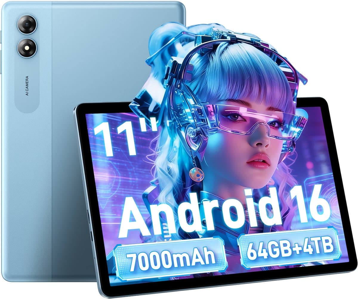 ExcitPower T30 Tablet - 11 inch - 4GB RAM - 64GB ROM - 7000mAh - Blauw — afbeelding 1