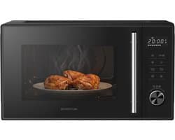 Inventum MN237CB Combimagnetron - 23L - 900W - Hetelucht- en grillfunctie - 10 kookprogramma's - 4 combistanden - Ontdooifunctie - Kinderslot - Zwart