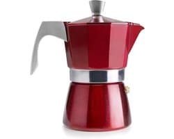 Percolator Koffiezetter - Moka pot - Koffie Maken - Inductie Geschikt - 2 Kopjes - Rood — afbeelding 1