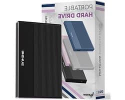 Externe harde schijf - Draagbare opslag - Gegevens opslaan - Plug en Play - 500GB - Zwart