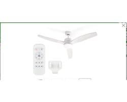Plafondventilator met verlichting, 3 bladen, wit, Plafon ventilator