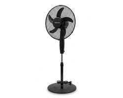 Novus Statiefventilator 16 Inch (40 cm) – Staande Ventilator – (Model 18254) – 3 Snelheden – In Hoogte Verstelbaar (Max. 120 cm) – 50W – Zwart