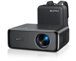 Wimius - Beamer - Projector Beamer - Projector 4k - 1080P - Automatische focus - met WiFi 6 en Bluetooth 5.2 - 600ANSI - Buiten- en thuisprojector - Zwart