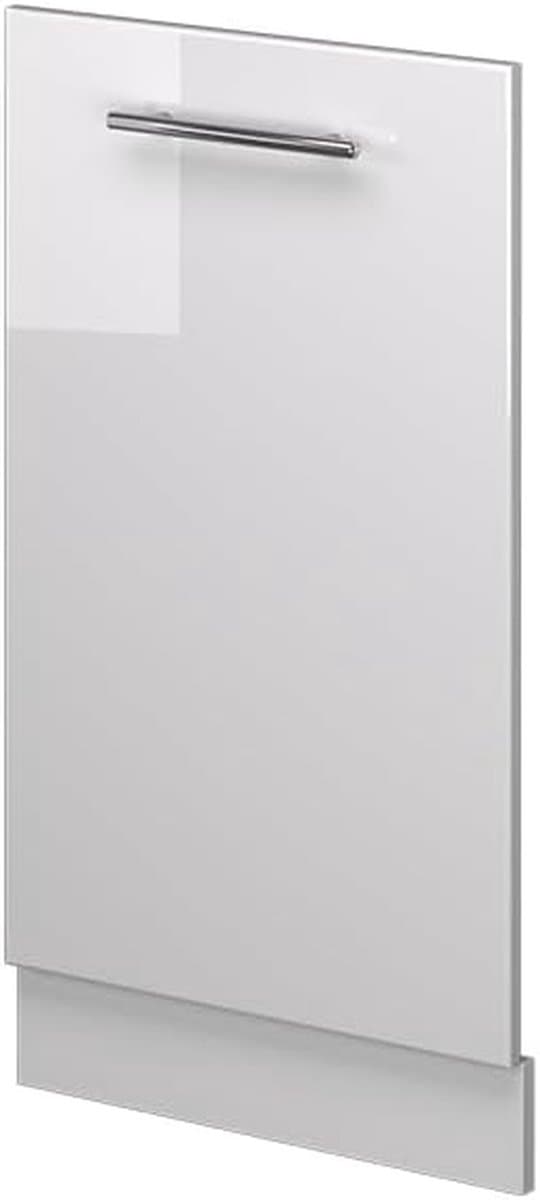 Vaatwasserfrontpaneel - Keukenfront Paneel - Keuken Completeren - Hoogglans Afwerking - 45 cm breed - Wit — afbeelding 1