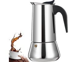 12 Cup Stovetop Espresso Maker Stainless Steel Moka Pot Espresso Maker Percolator Italian Coffee Maker Capable Mocha Coffee Machine Cafe Classic Maker for Home & Camping 600ml 20oz