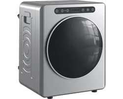 HOMCOM Mini Wasdroger - 3kg Laadvermogen - Luchtafvoerdroger-6 droogstanden- 1000W - Vrijstaand - Zilver