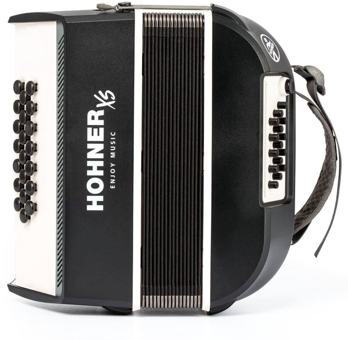 HOHNER A2931 XS Knopaccordeon- 21 knoppen en 15 bassen Grijs‑Wit met gigbag en volwassen draagriem — afbeelding 1