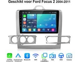 Junsun Linux Draadloos Carplay & Andriod Auto Geschikt voor Ford Focus MK2 2004-2011 - 9 Inch HD TouchScreen - Bluetooth - Navigatie- WiFi -FM - RDS- Airplay - Plug & Play