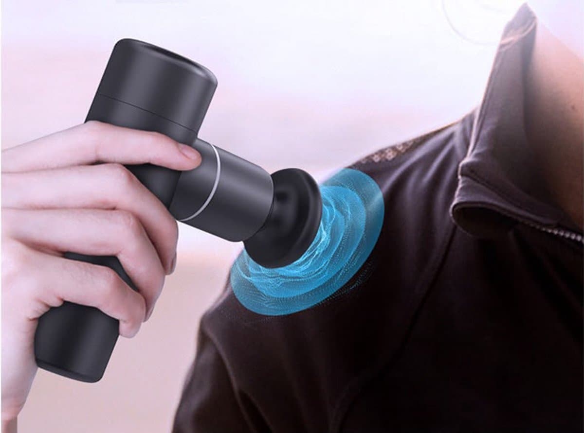 Massage Gun – Spiermassage Apparaat – 4 Opzetstukken – Draadloos en Oplaadbaar – Massagepistool voor Nek, Rug, Benen en Schouders — afbeelding 1