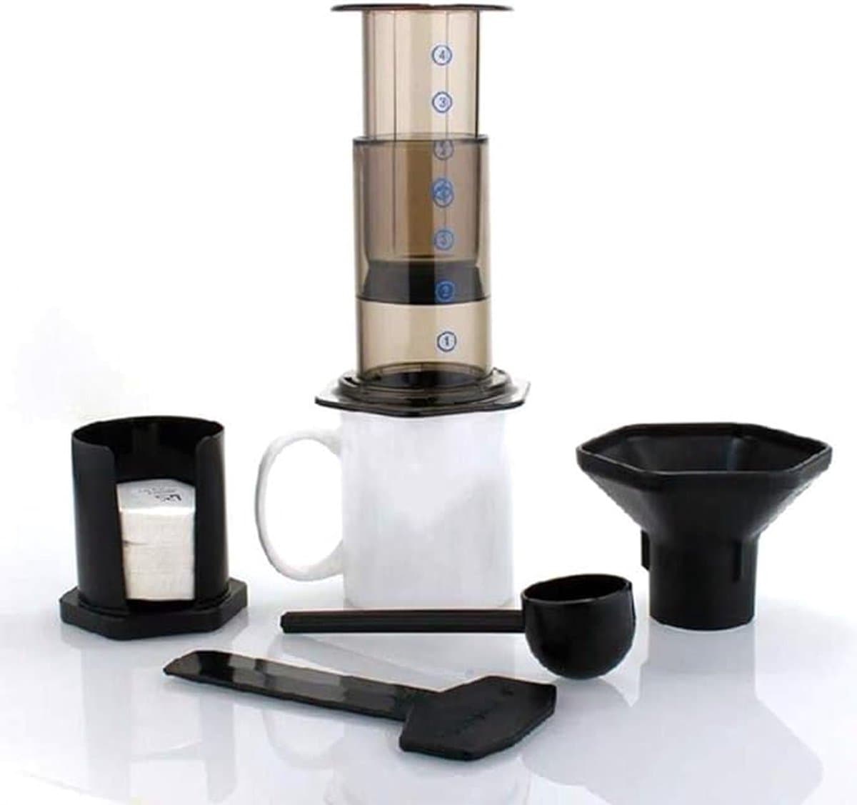 Filter Glas Espresso Koffiezetapparaat Draagbare Cafe Franse Pers CafeCoffee Pot Voor Machine Drop verzending — afbeelding 1