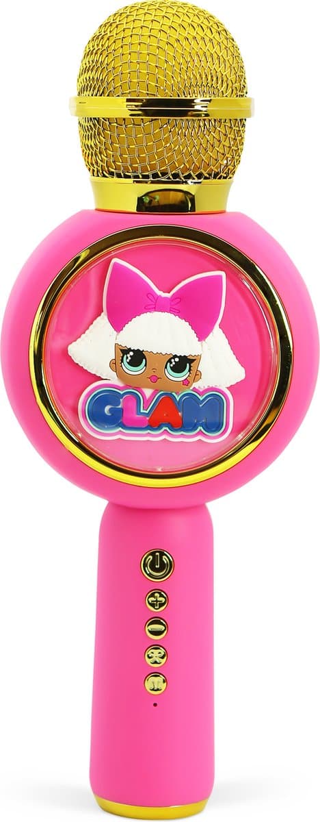 LOL Surprise - draadloze karaoke microfoon voor kinderen - oplichtend LED display - speaker - stemvervorming — afbeelding 1