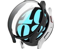 YONO Bumper geschikt voor Samsung Galaxy Watch 6 - 44mm - Screen Protector Hoesje - Full Cover Case - Zwart