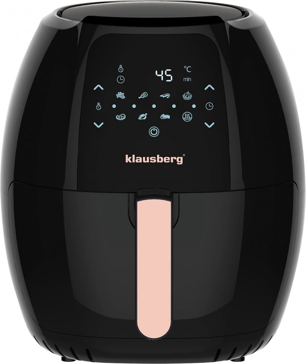 Klausberg 7572 - Airfryer - Zwart - 1800 Watt - 7,7 liter !! — afbeelding 1