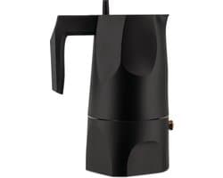 Alessi Ossidiana Percolator - MT18/3 - 3 kops - Aluminium - Zwart