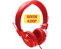 DKT -Eduline Skooli Hoofdtelefoon rood zachte hoofdband en zachte oorschelpen DKT-KT898RD (schoolklas, school, onderwijs)
