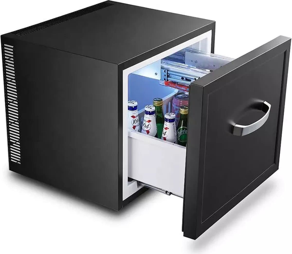 Technomax TD40N lade mini koelkast 28 liter - compleet geruisloos - binnenverlichting - elektronische thermostaat - automatische ontdooiing. — afbeelding 1