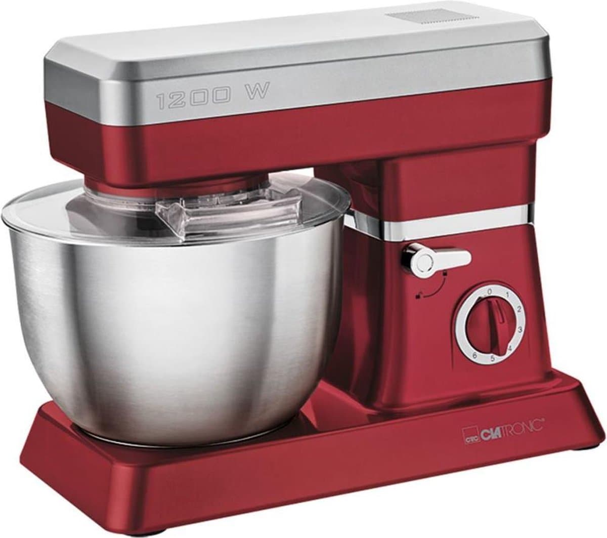 Clatronic KM 3630 - Keukenmachine - Kneedmachine - 1200 watt - XLL - Rood — afbeelding 1