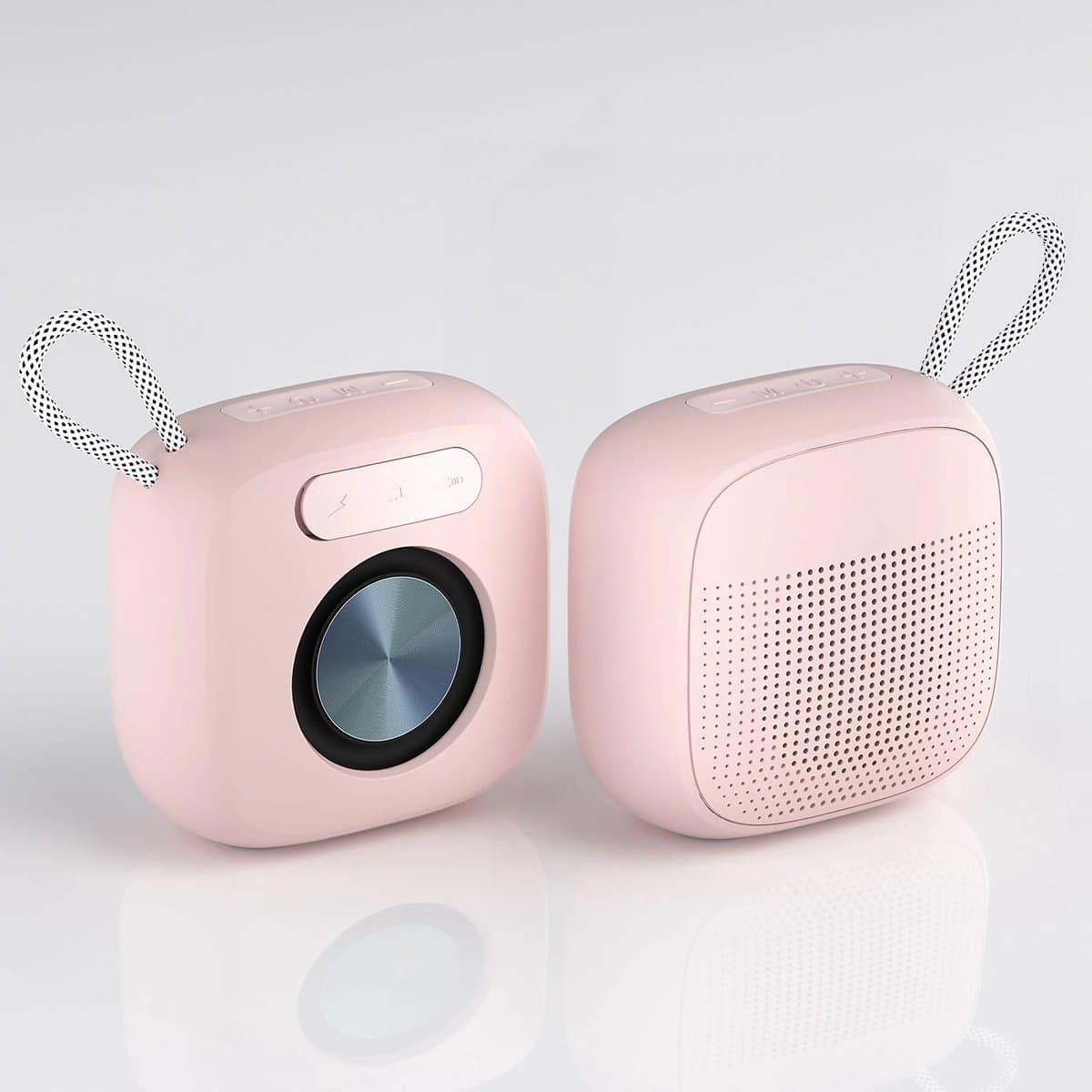 Draagbare Bluetooth Speaker - Draadloze Muziek Box - met HiFi stereogeluid - USB/Micro SD-kaart/AUX-ingang - voor feest, thuisbioscoop, game theater - Roze — afbeelding 1