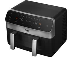 Beko FRL6488 dubbele Airfryer - Zwart - 9,5 l inhoud - 2400 W - Warmhoudfunctie - Timer — afbeelding 1
