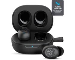 JLab JBuds Mini Draadloze Oordopjes - Bluetooth Oortjes Draadloos - 20 uur Batterijduur - Klein Design - Noise Cancelling Microfoon - Touch Sensoren - Multipoint - Zwart