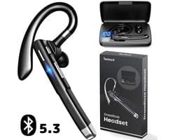 Techard Draadloze Headset Met Microfoon Bluetooth Headset Draadloos Met Noise Canceling Handsfree Bellen Met Bluetooth 5.3 - 2026 Model