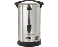 HCB® - Professionele Horeca Percolator - 7,9 liter - 55 kopjes - 230V - RVS / INOX Perculator - Elektrisch koffiezetapparaat - Volautomatische koffiemachine - 29x30x50.5 cm (DxBxH) - 2.70 kg - 1346