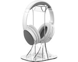 Acryl Hoofdtelefoonstandaard voor Alle Hoofdtelefoonmaten - Desk Holder voor Gaming Hoofdtelefoons en AirPods Max