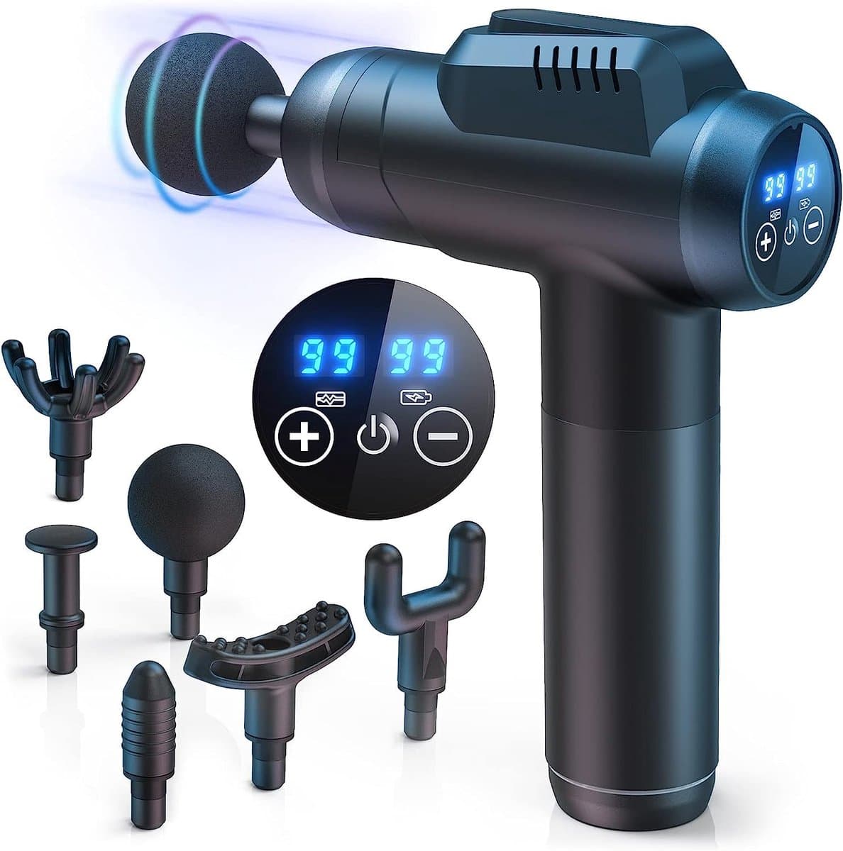 Fascia Gun - Krachtige en Stille Massagegun voor diepe spierontspanning - ABS Draadloze Percussie Massage Gun — afbeelding 1