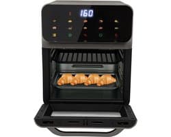 Kleine oven - Mini-oven - Thuis bakken - Heteluchtcirculatie - 13 liter - Zwart